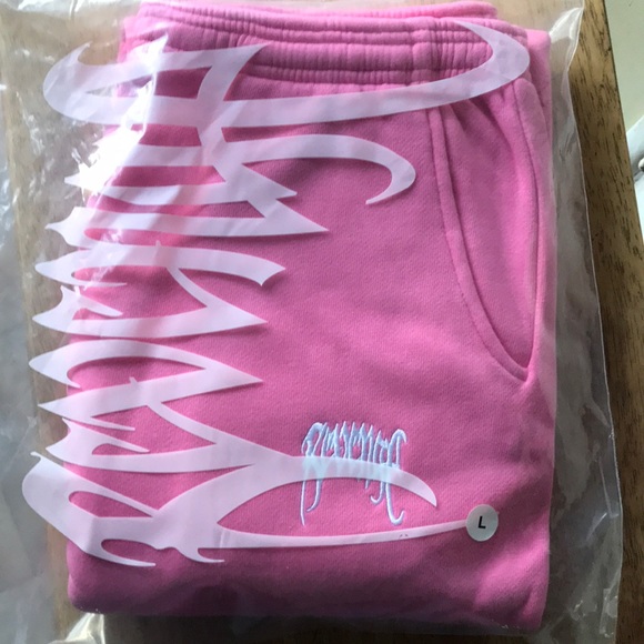 Revenge Pink Large Heavy weight Sweat Pants NWT - Picture 3 of 17